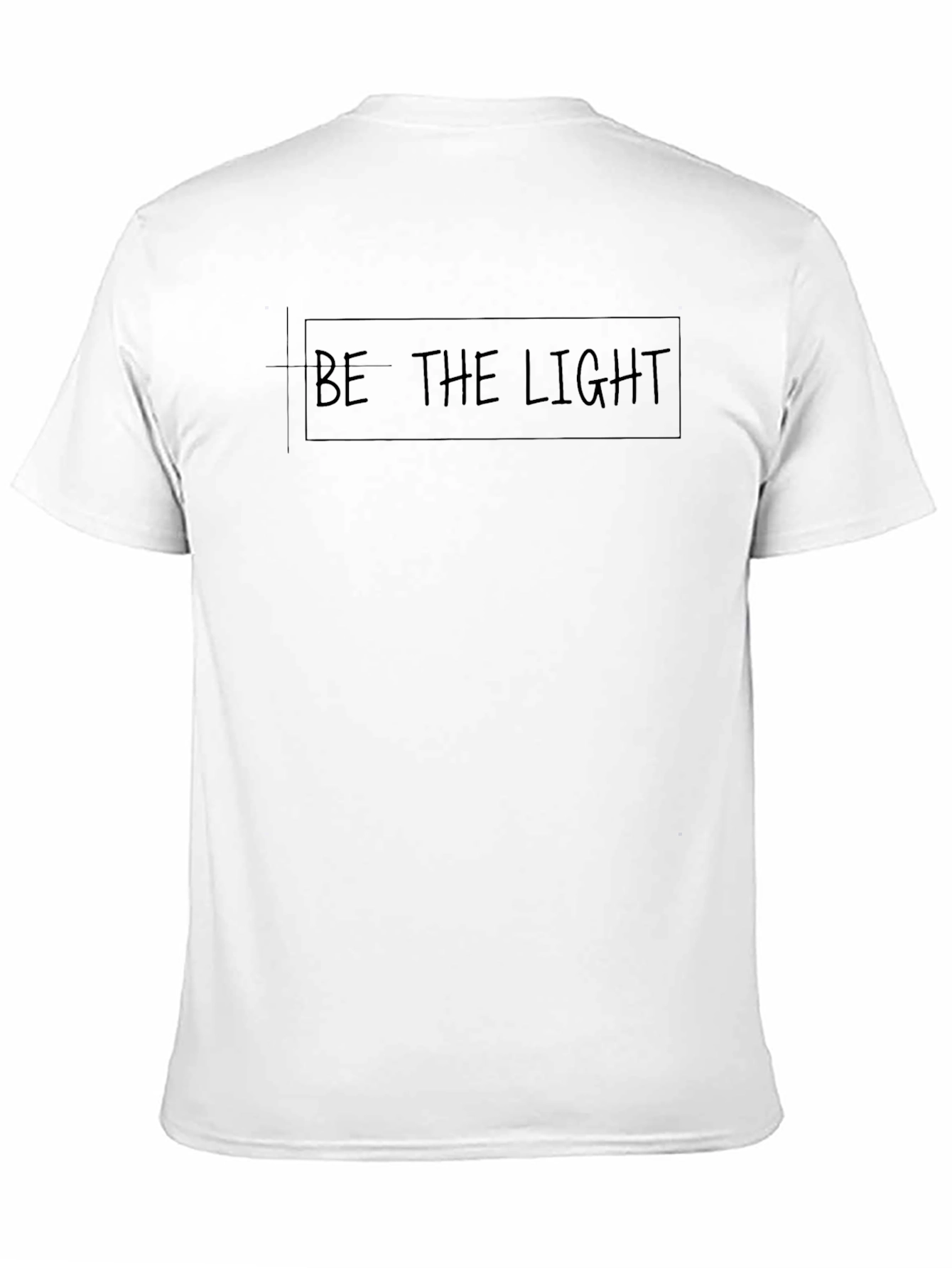 Be The Light Black T-Shirt - Motivational Graphic Tee