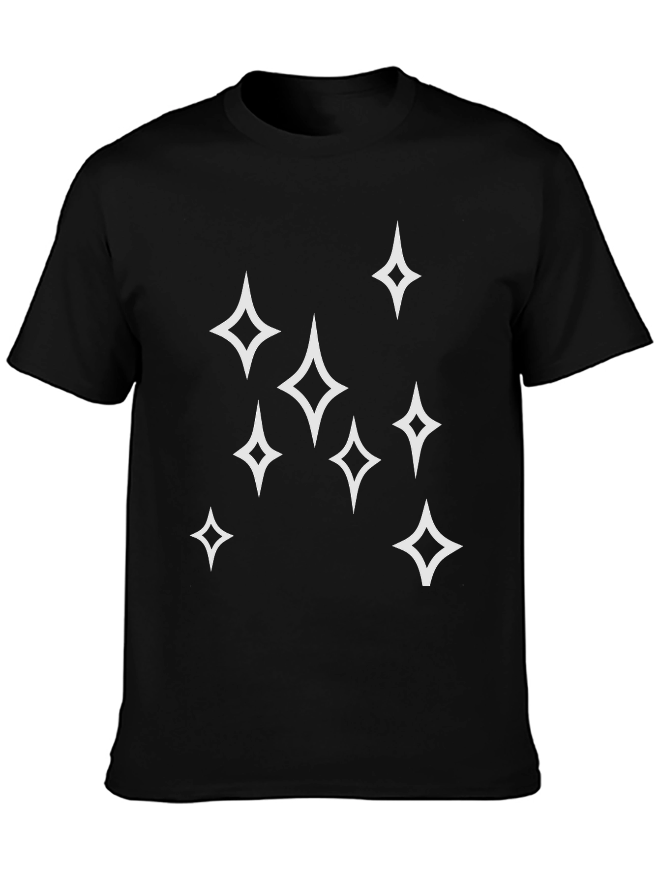Sparkle Star Graphic Tee - Mens Black T-Shirt