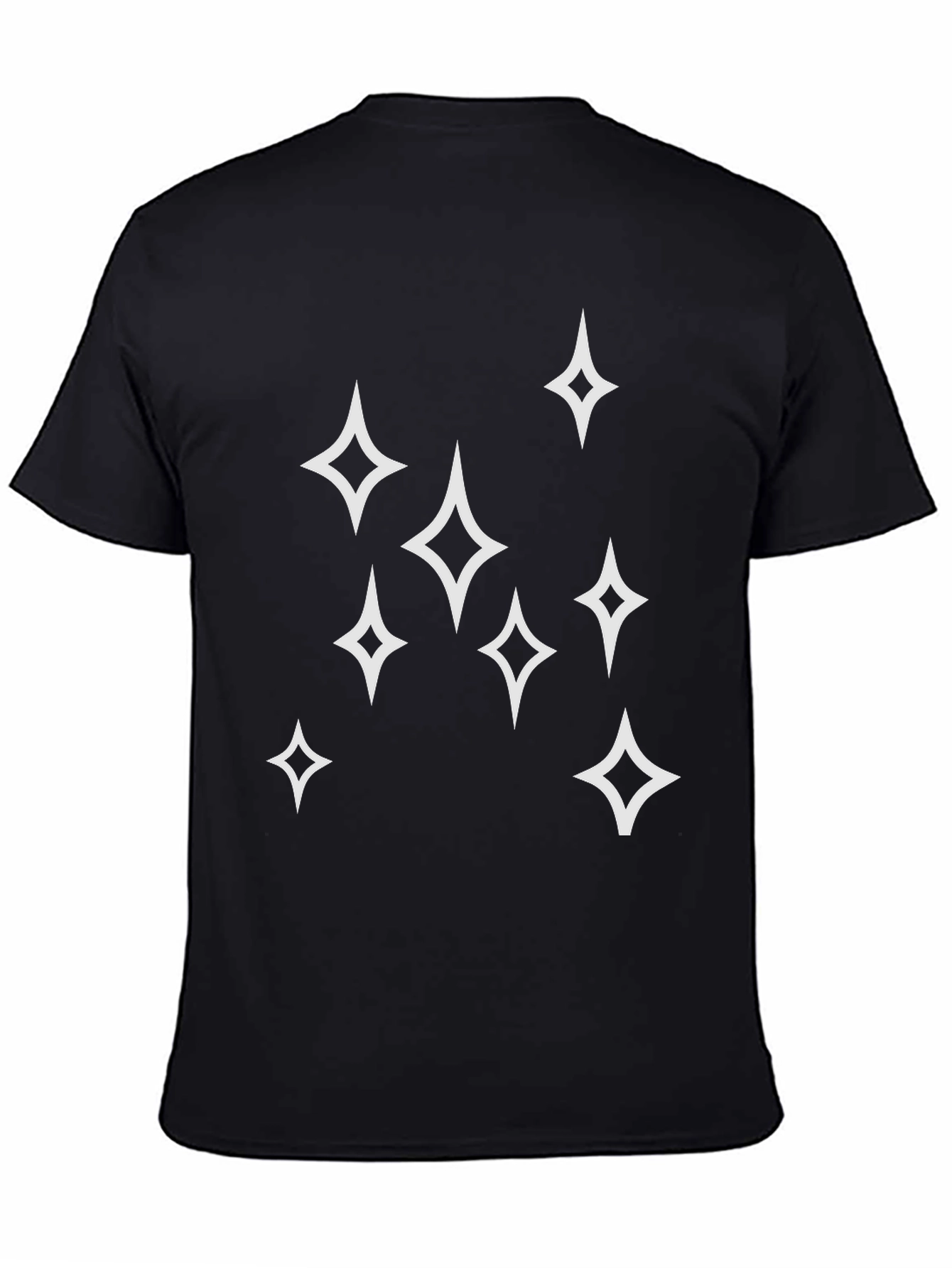 Sparkle Star Graphic Tee - Mens Black T-Shirt