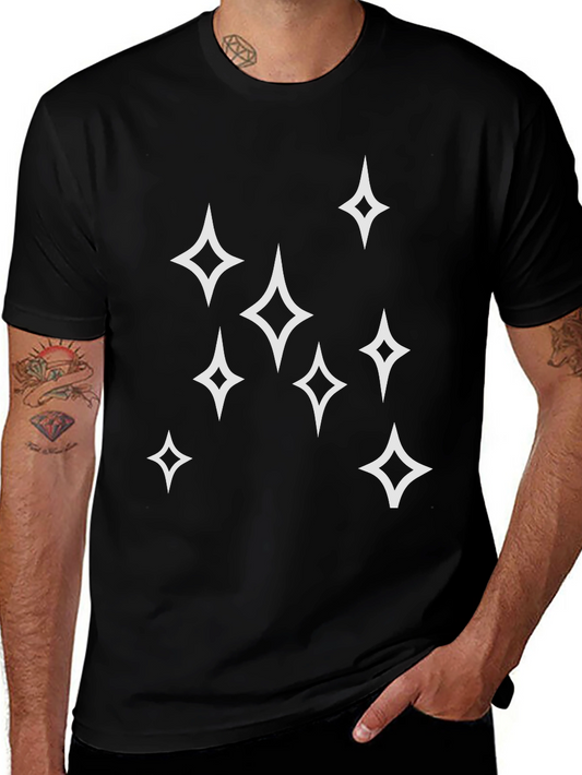 Sparkle Star Graphic Tee - Mens Black T-Shirt