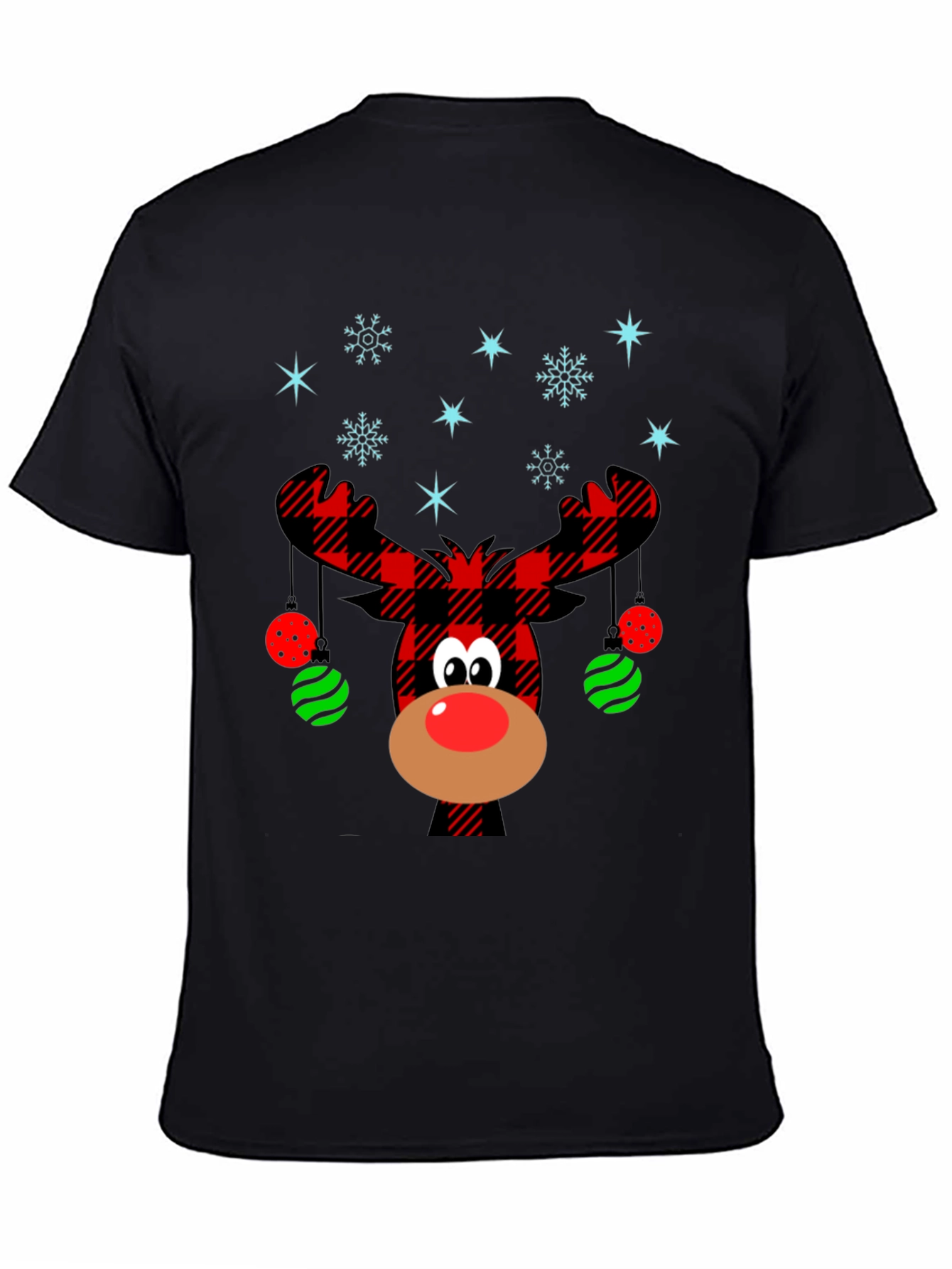 Festive Reindeer Christmas Graphic Tee