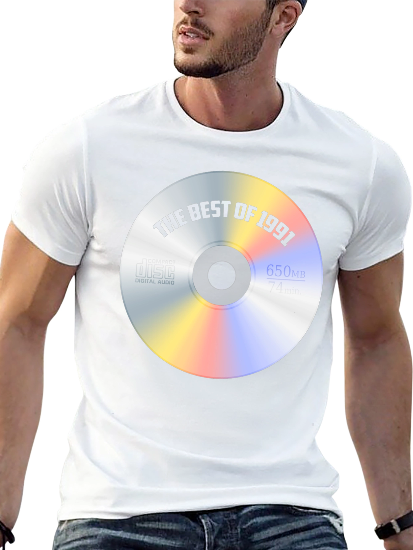 Best of 1991 T-Shirt - Compact Disc Design
