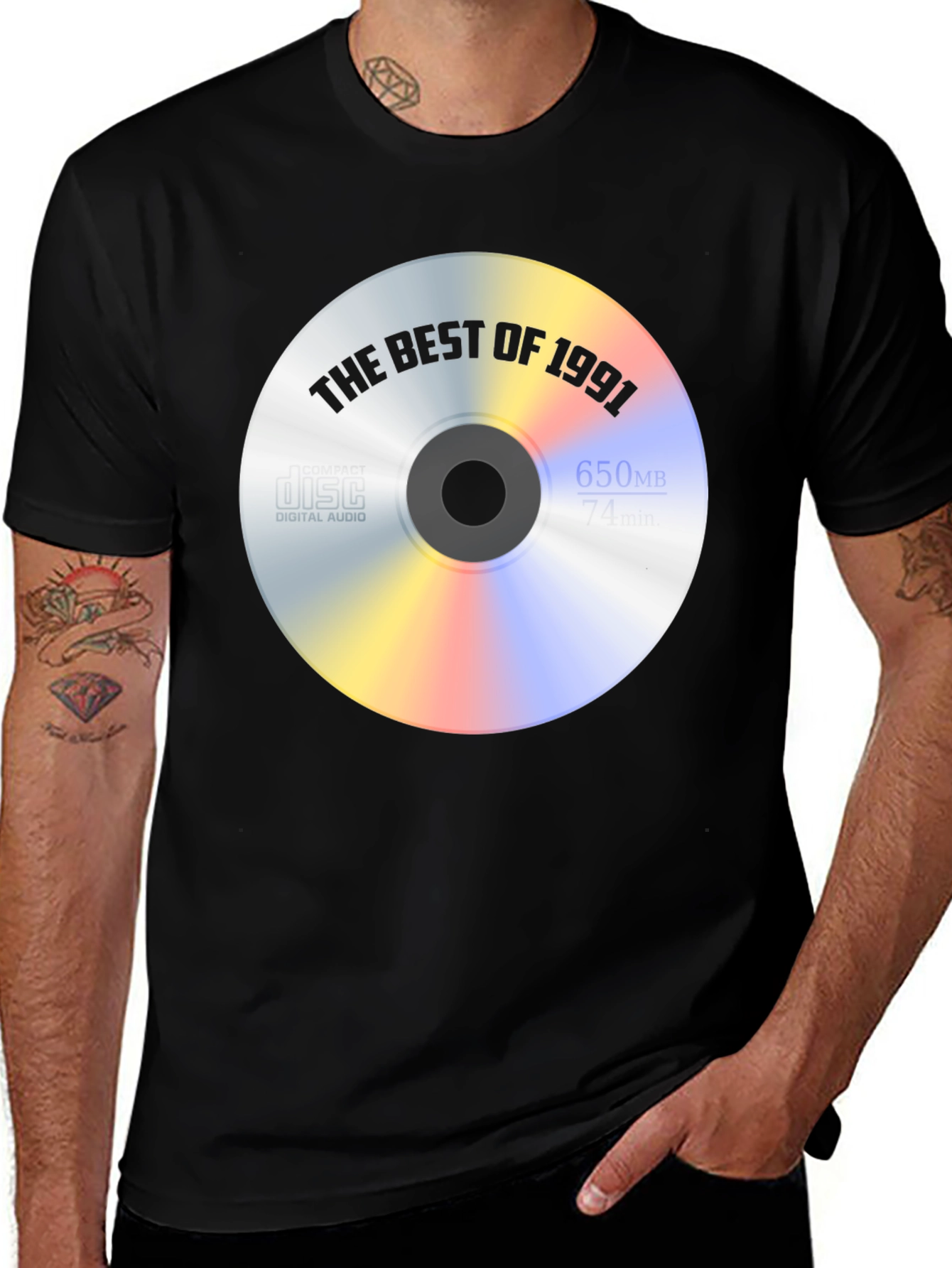 Best of 1991 T-Shirt - Compact Disc Design