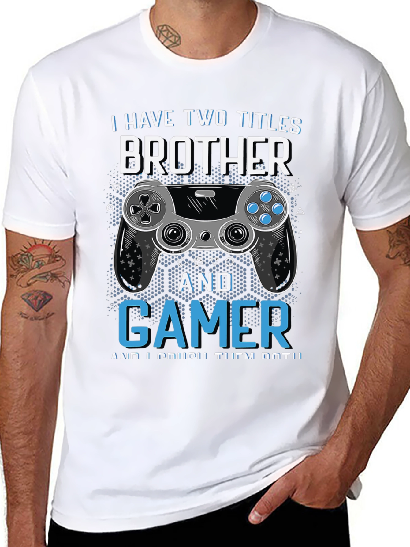 Brother & Gamer T-Shirt - Crushing Titles!