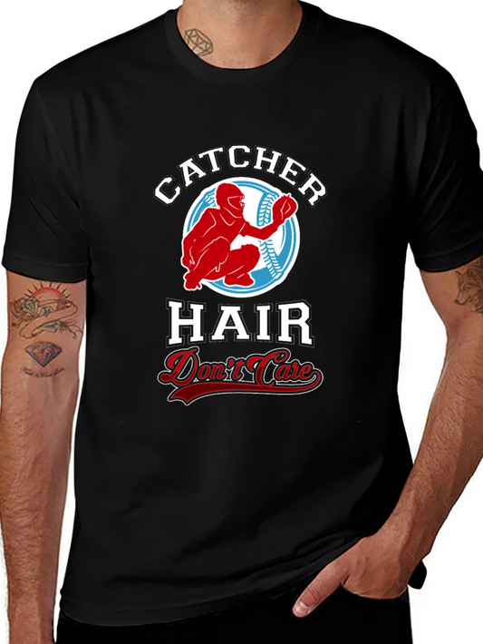 Catcher Hair Dont Care Black T-Shirt