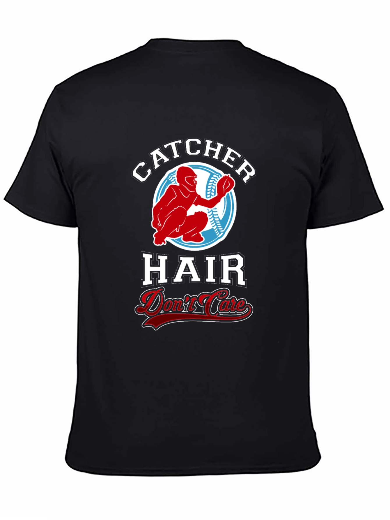Catcher Hair Dont Care Black T-Shirt