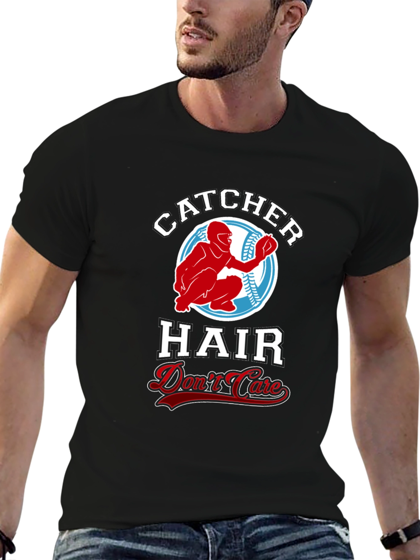 Catcher Hair Dont Care Black T-Shirt