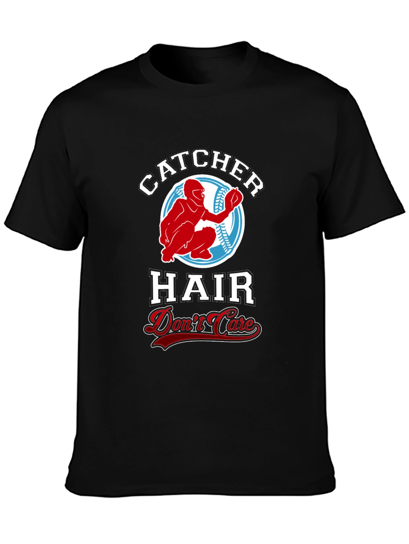 Catcher Hair Dont Care Black T-Shirt