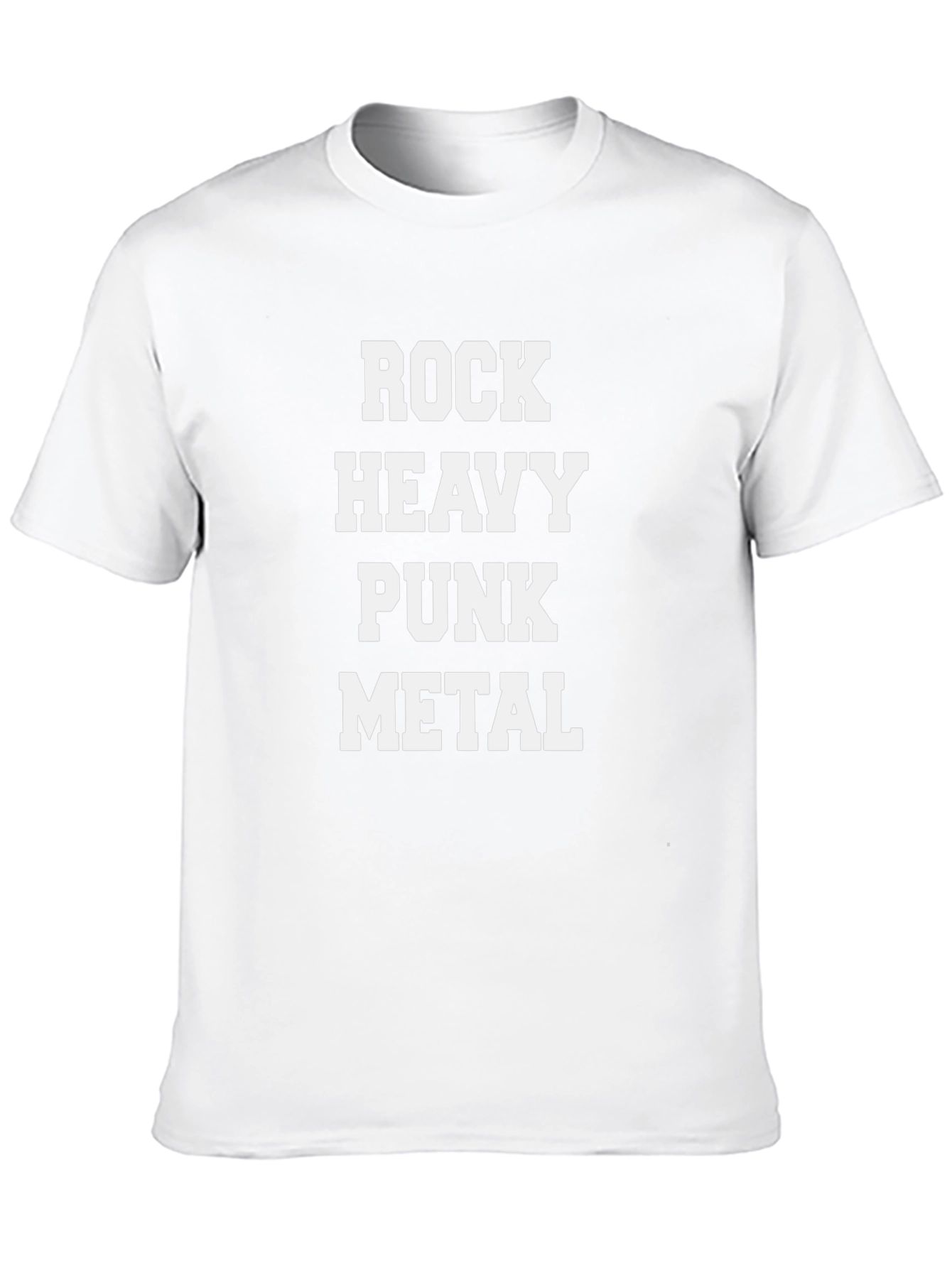 Rock Heavy Punk Metal T-Shirt Black Cotton Blend