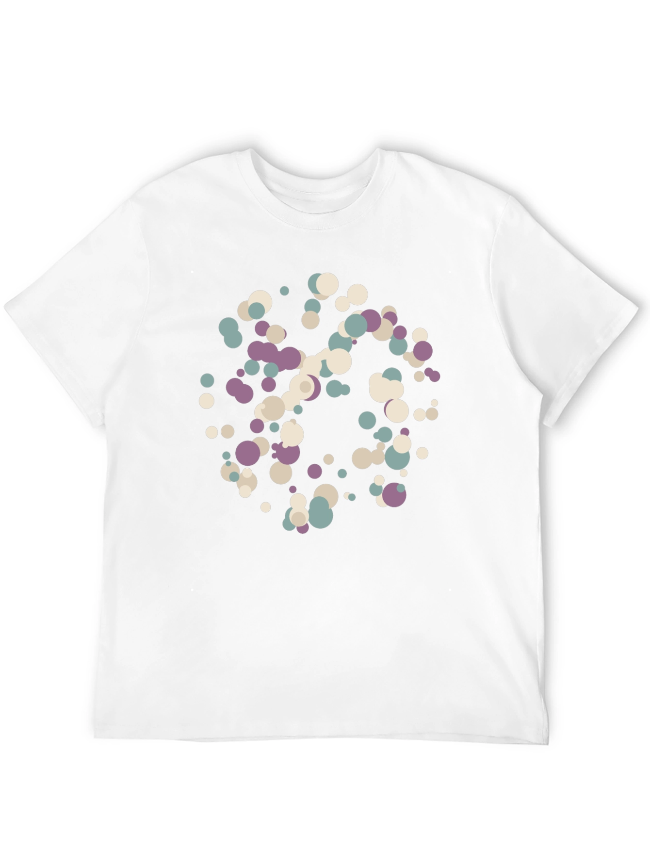 Abstract Dot Pattern Black T-Shirt