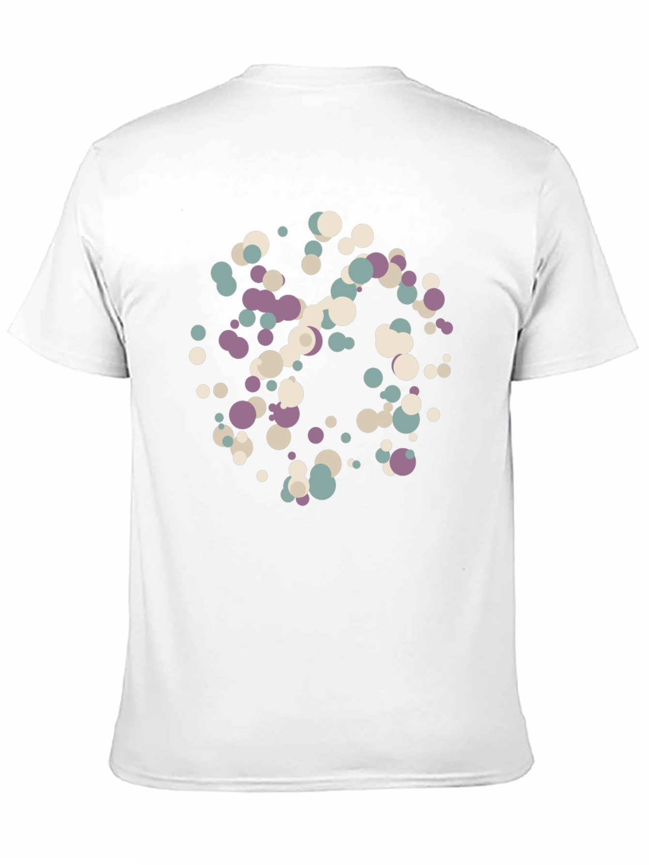 Abstract Dot Pattern Black T-Shirt