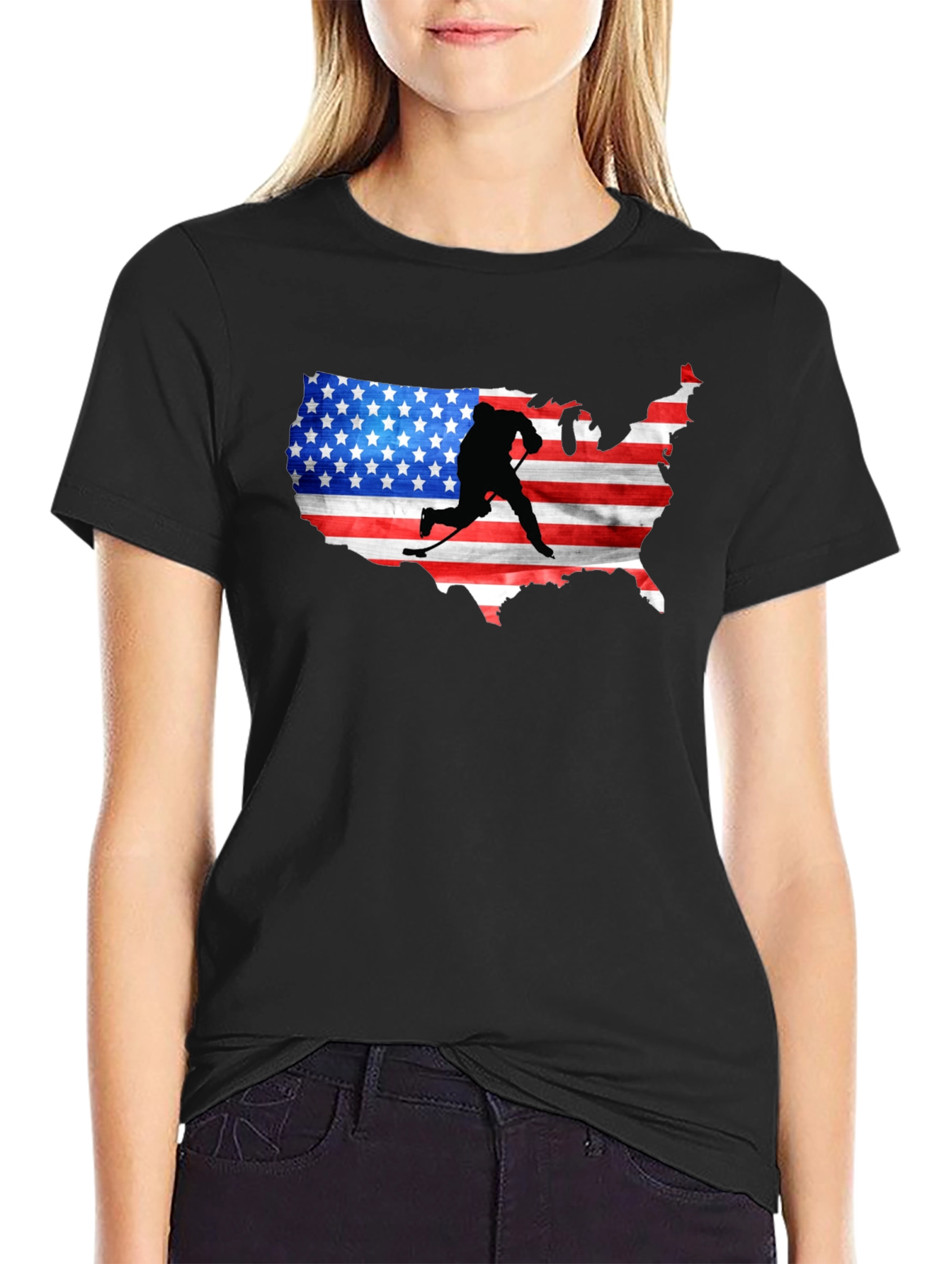 USA Hockey Silhouette Tee