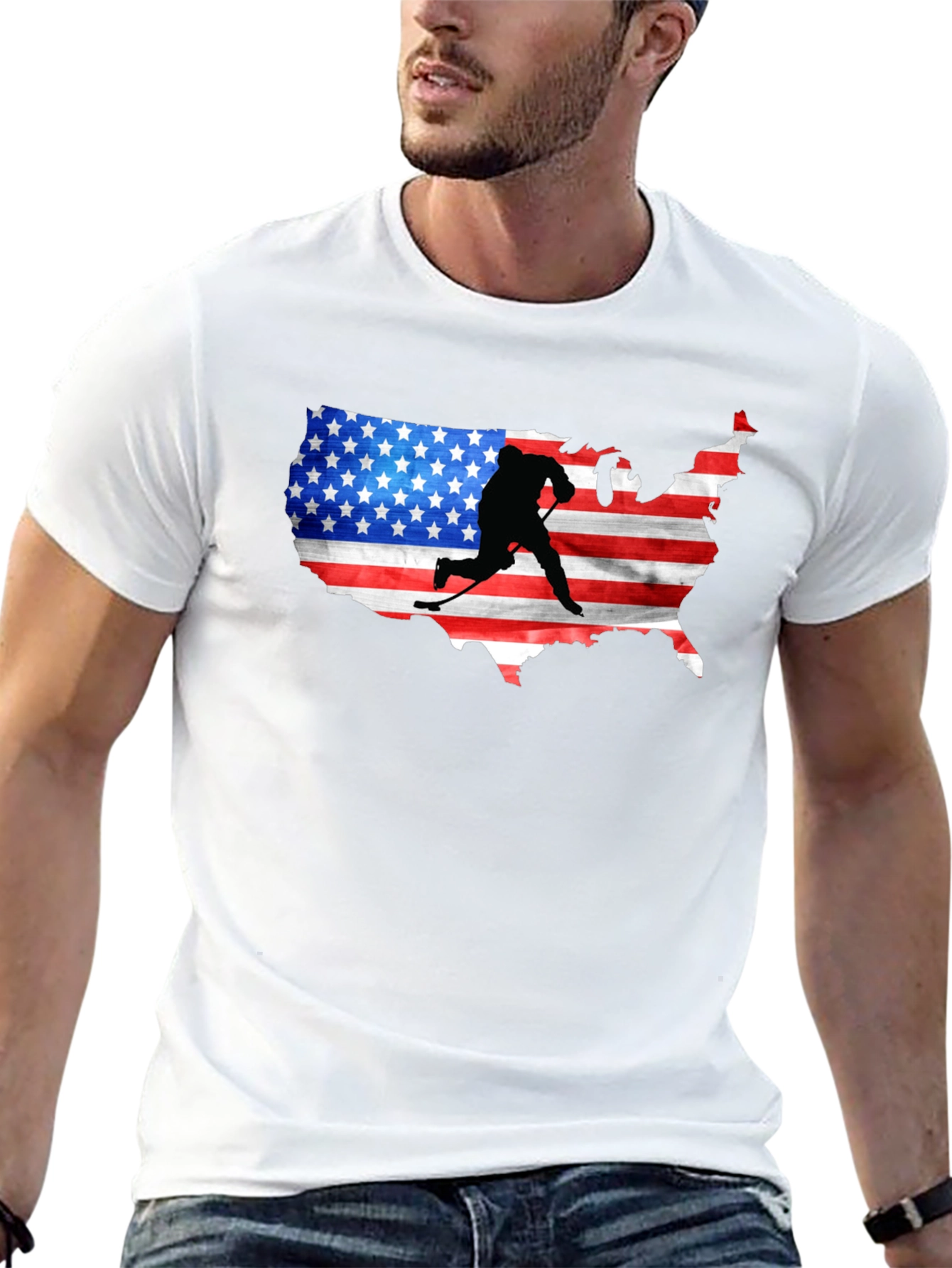 USA Hockey Silhouette Tee