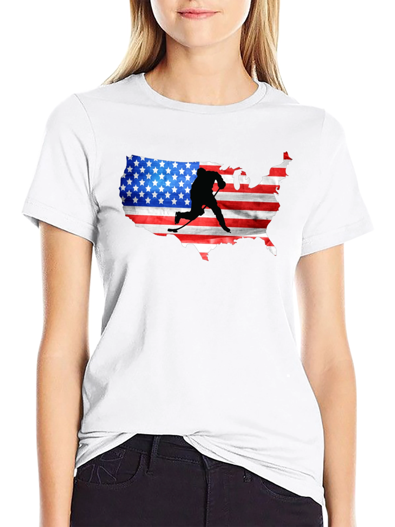 USA Hockey Silhouette Tee