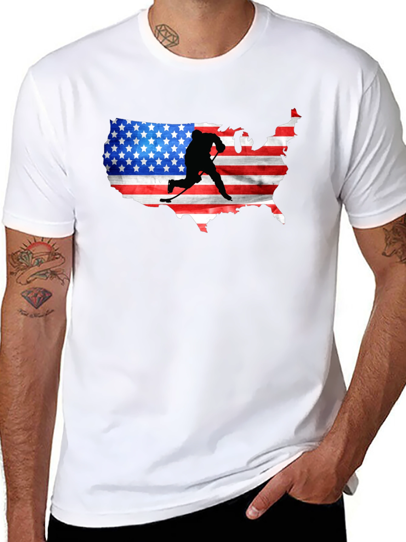 USA Hockey Silhouette Tee