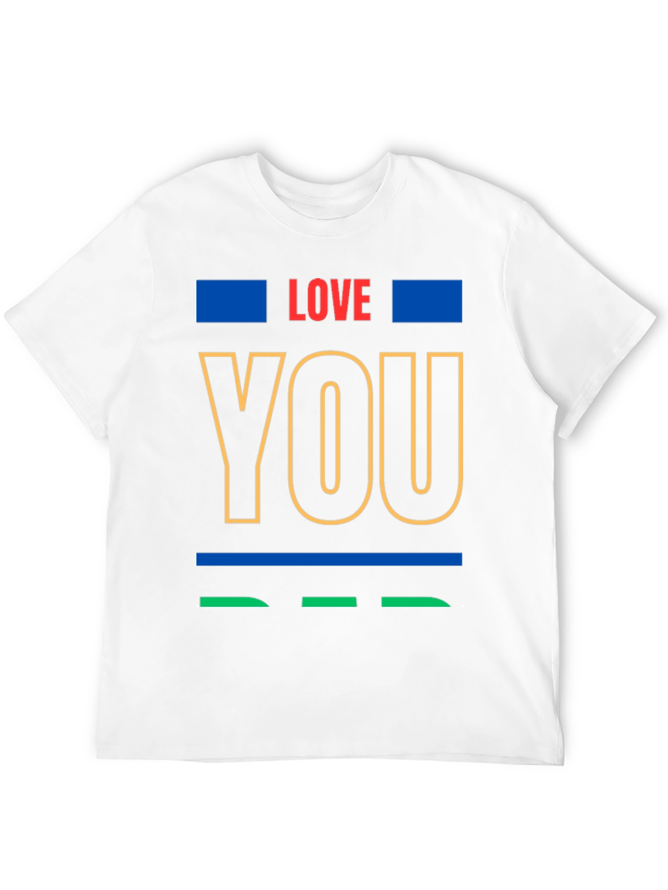 Love You Graphic Print Crew Neck T-Shirt