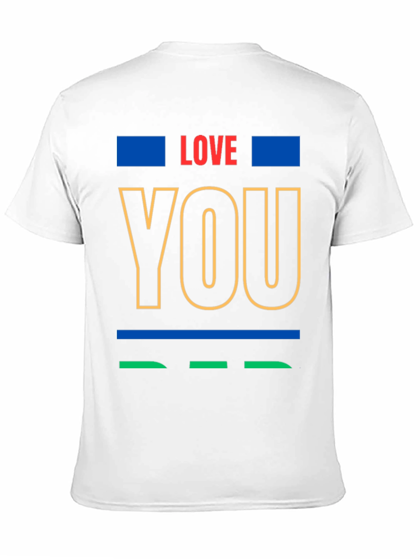 Love You Graphic Print Crew Neck T-Shirt