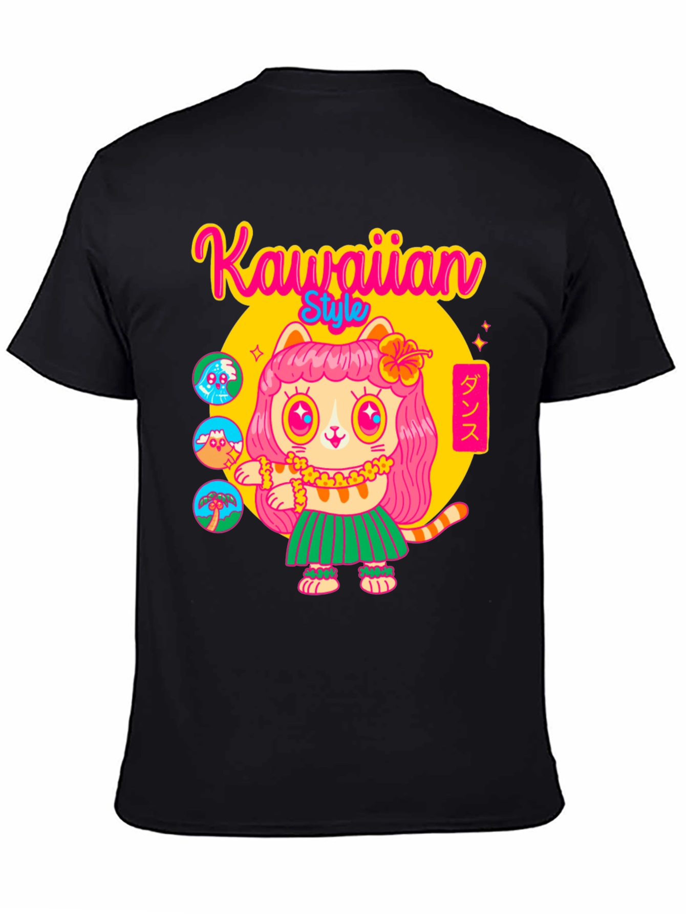 Kawaiian Style T-Shirt - Cute Cat Dance