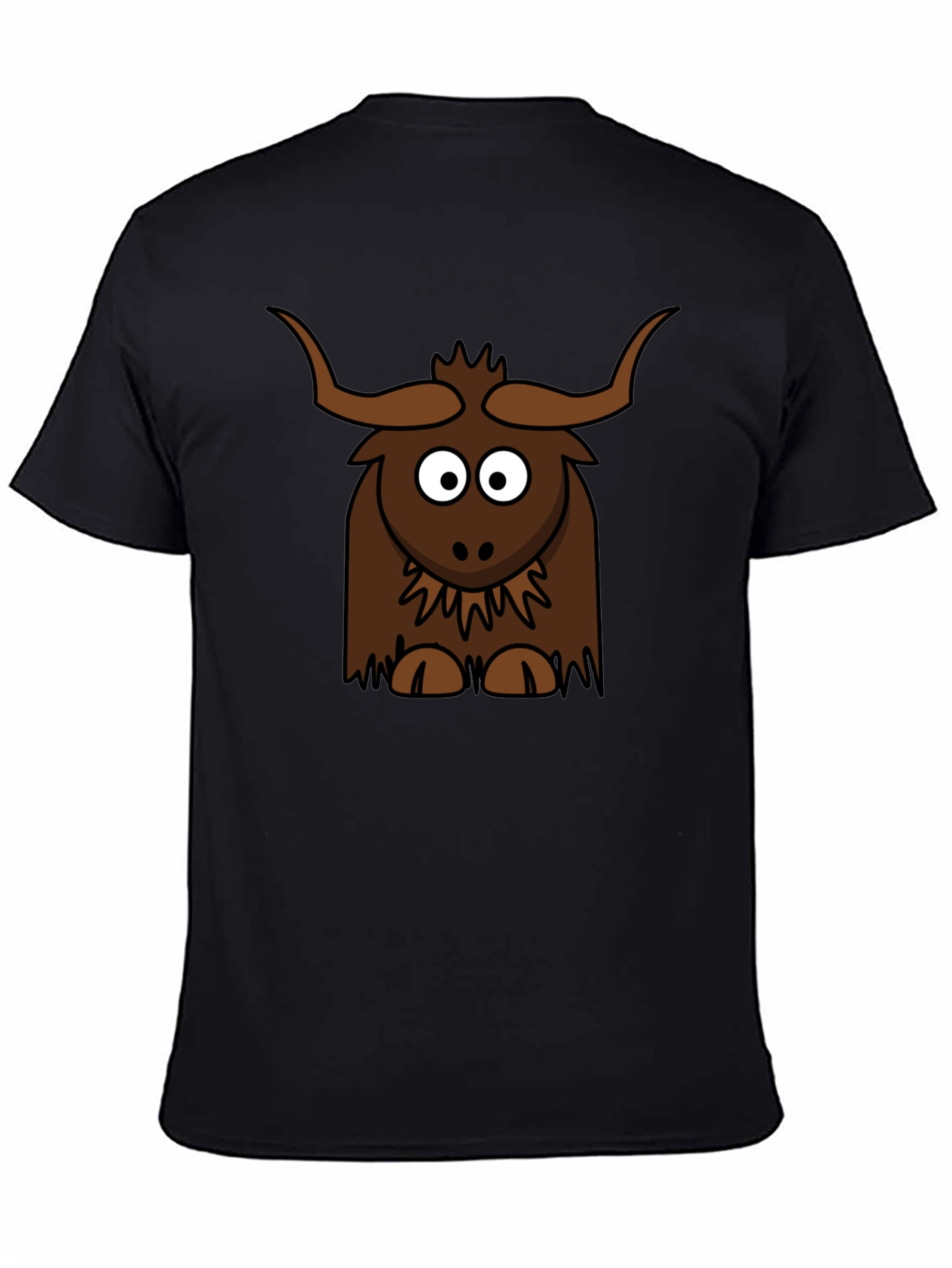 Cartoon Yak Graphic Tee - Fun & Unique!