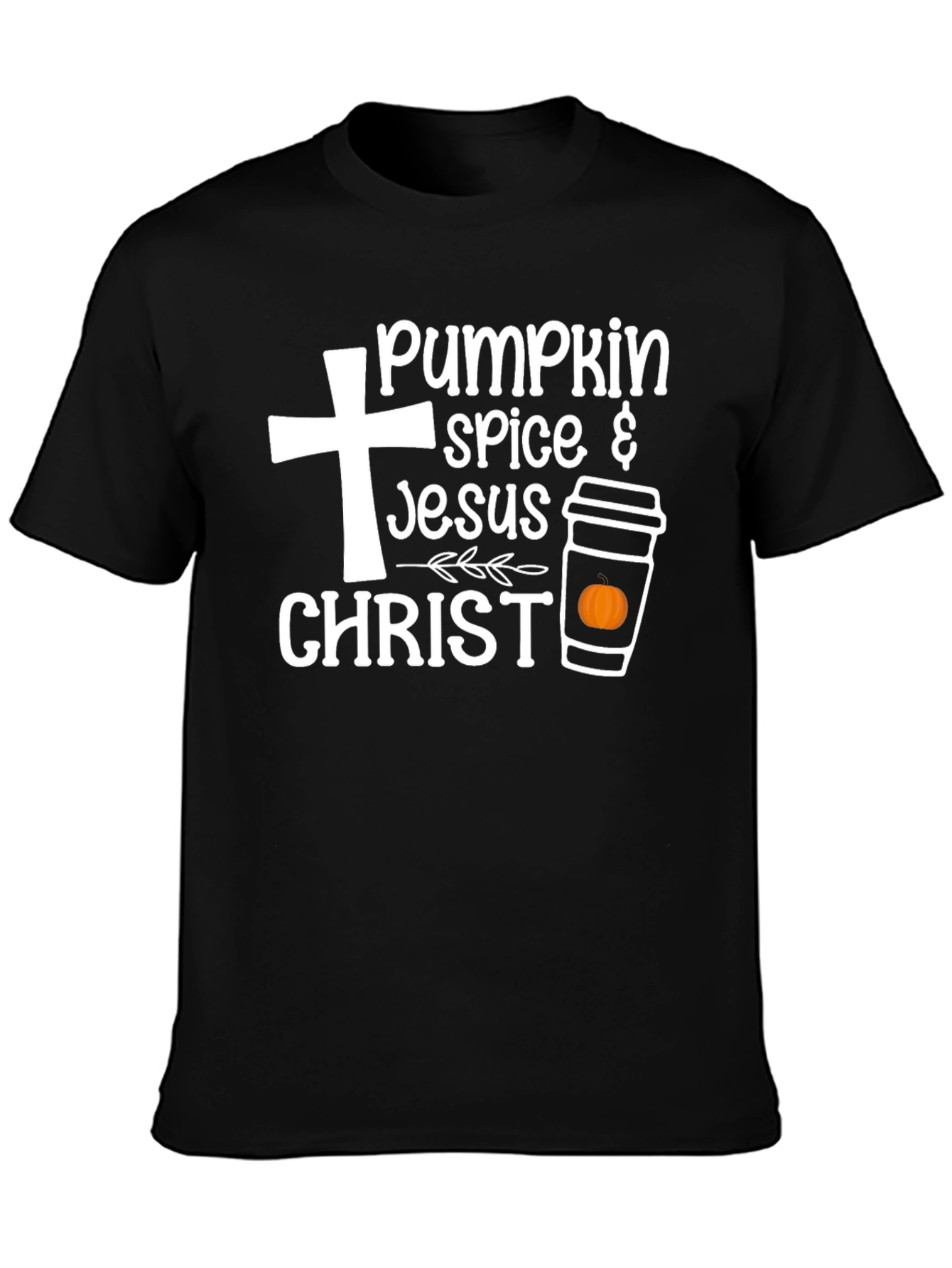 Pumpkin Spice Jesus Christ Graphic T-Shirt