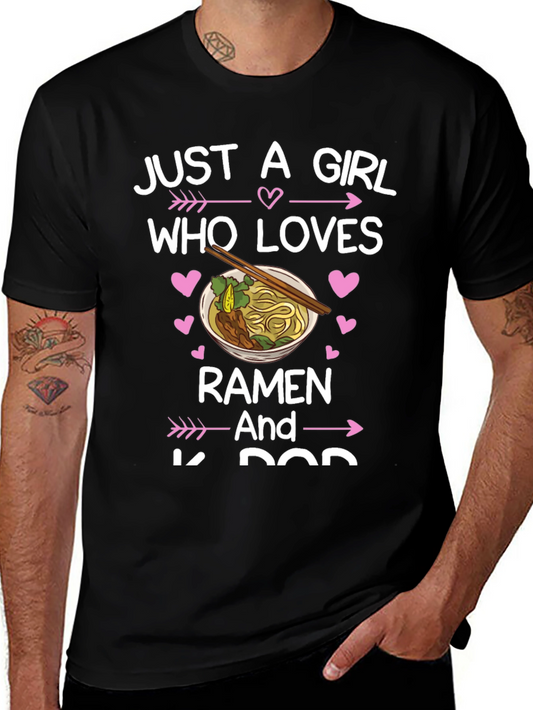 Ramen & K-Pop Girls Graphic Tee
