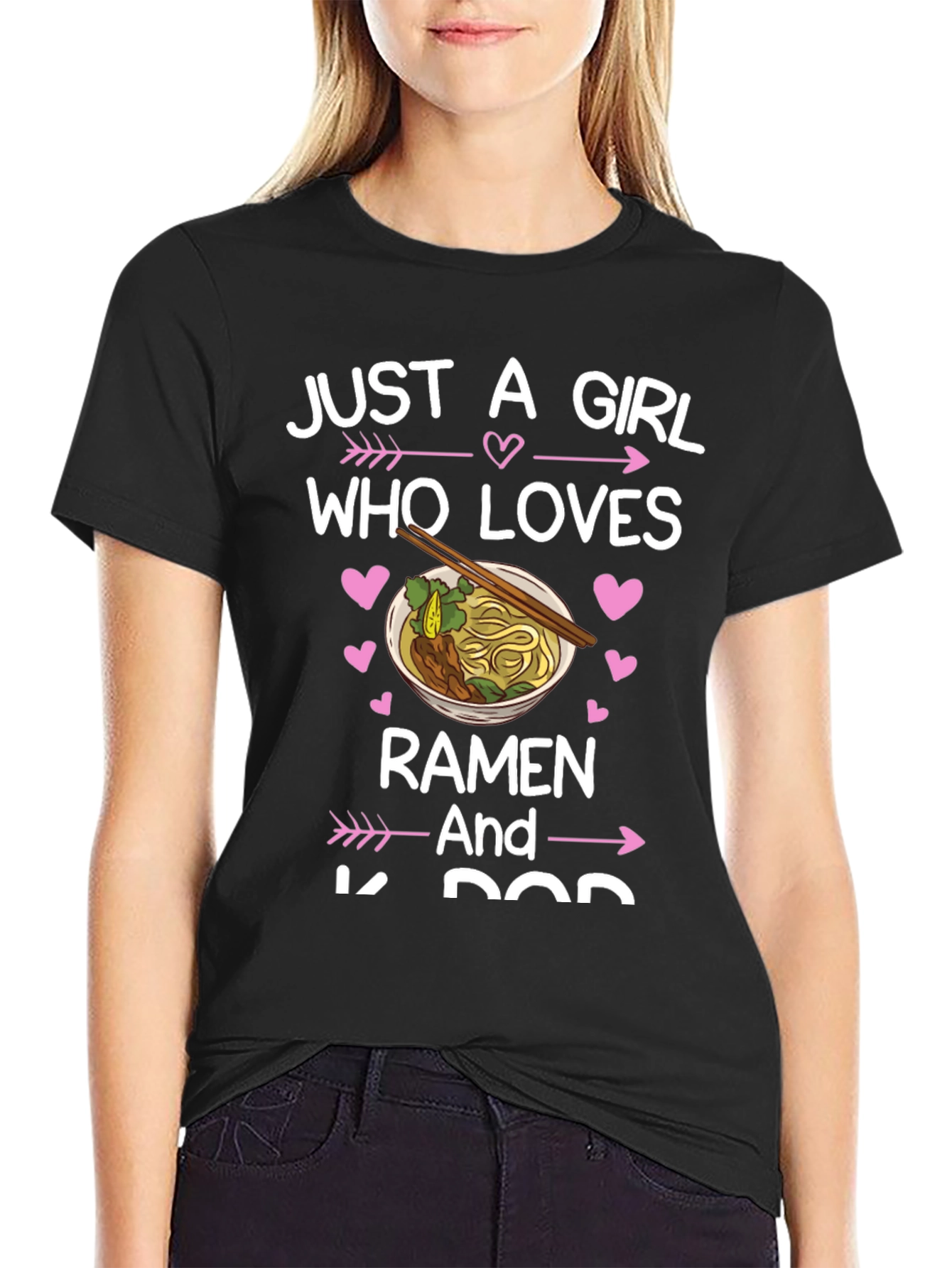 Ramen & K-Pop Girls Graphic Tee