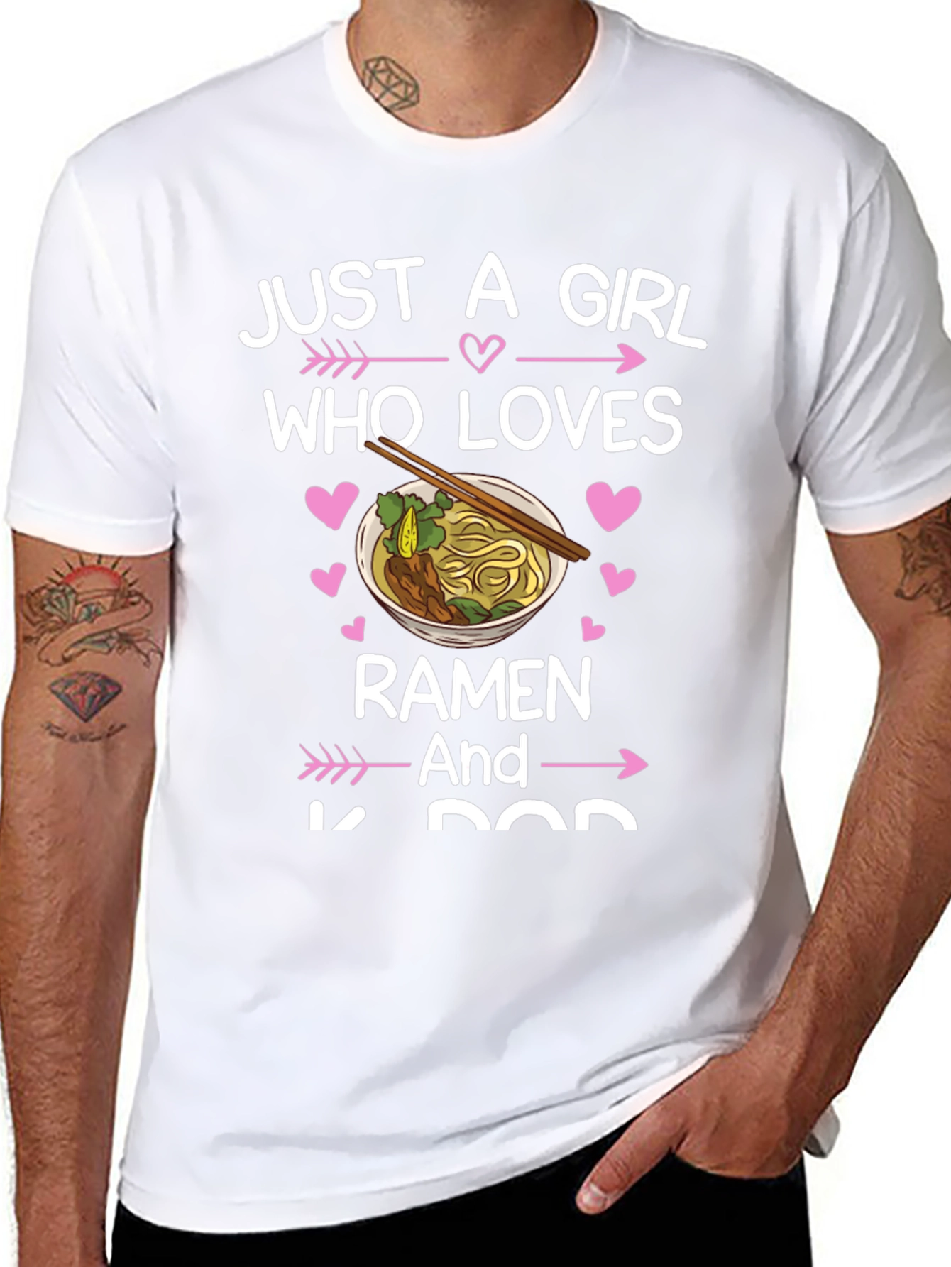 Ramen & K-Pop Girls Graphic Tee