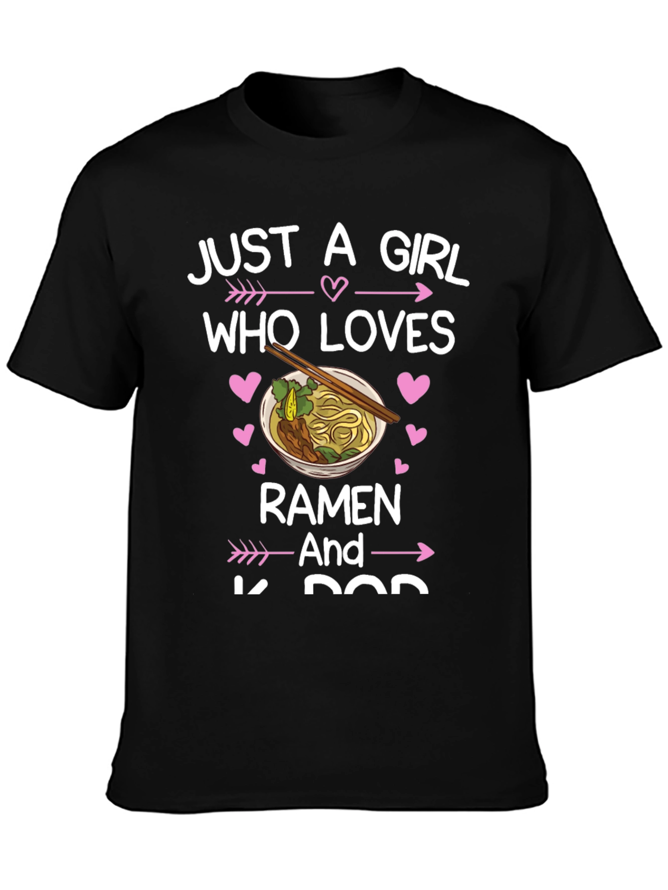 Ramen & K-Pop Girls Graphic Tee
