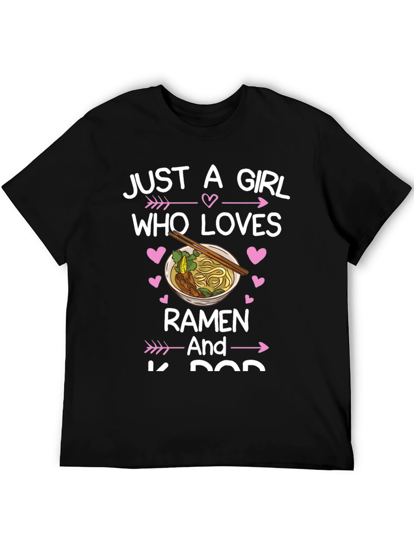 Ramen & K-Pop Girls Graphic Tee