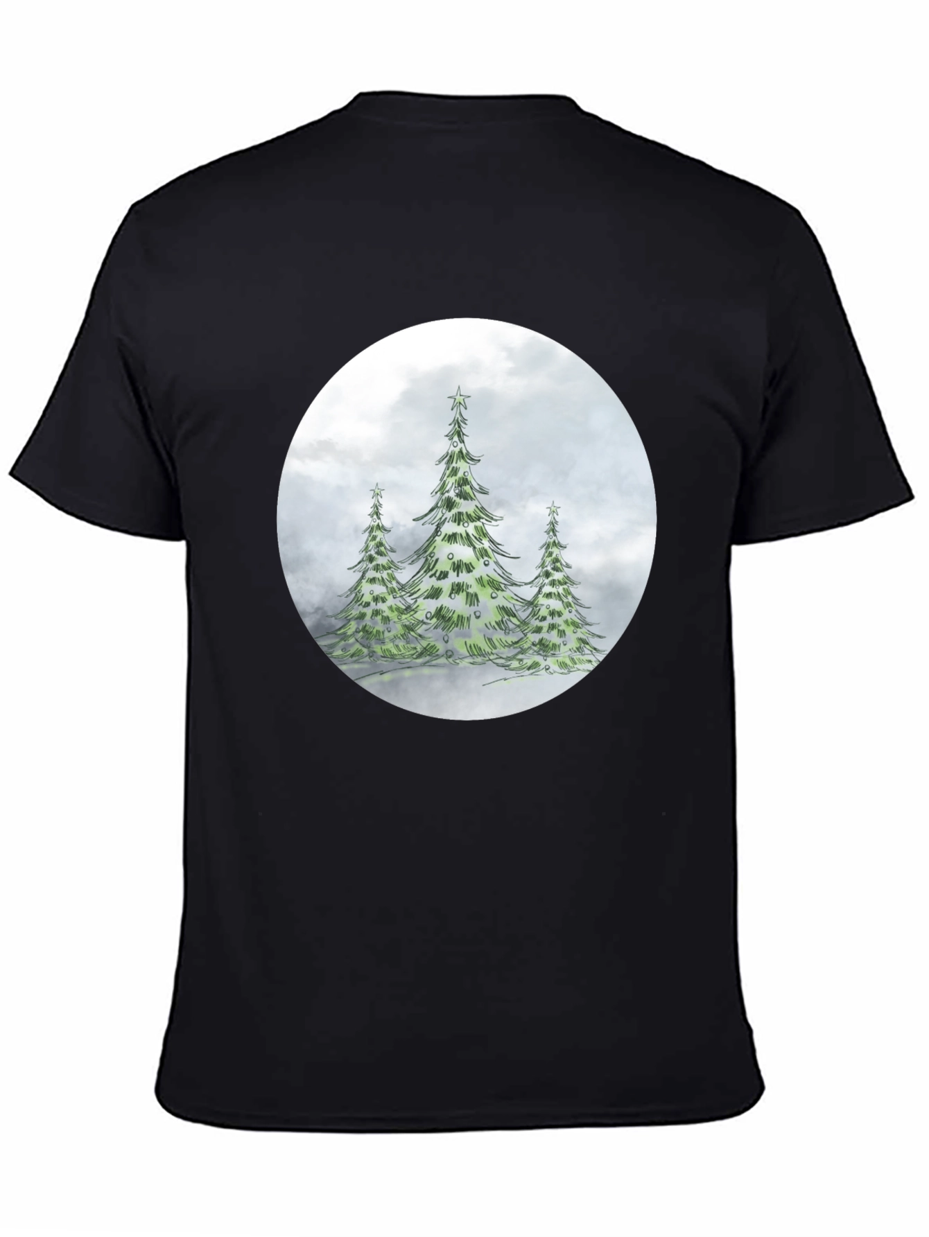 Winter Forest T-Shirt - Holiday Christmas Tree Design