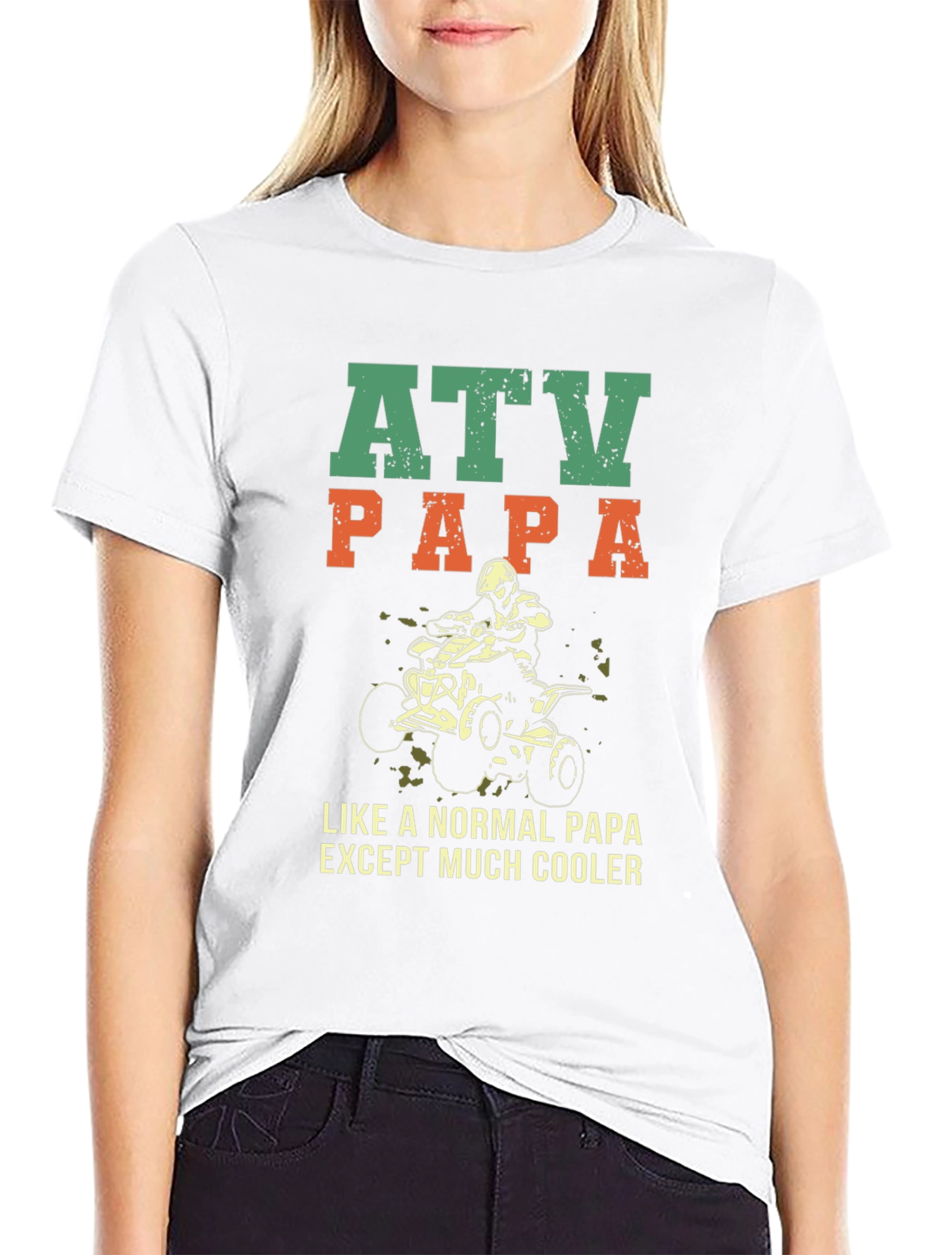 ATV Papa T-Shirt - Cool Dad Off-Road Style