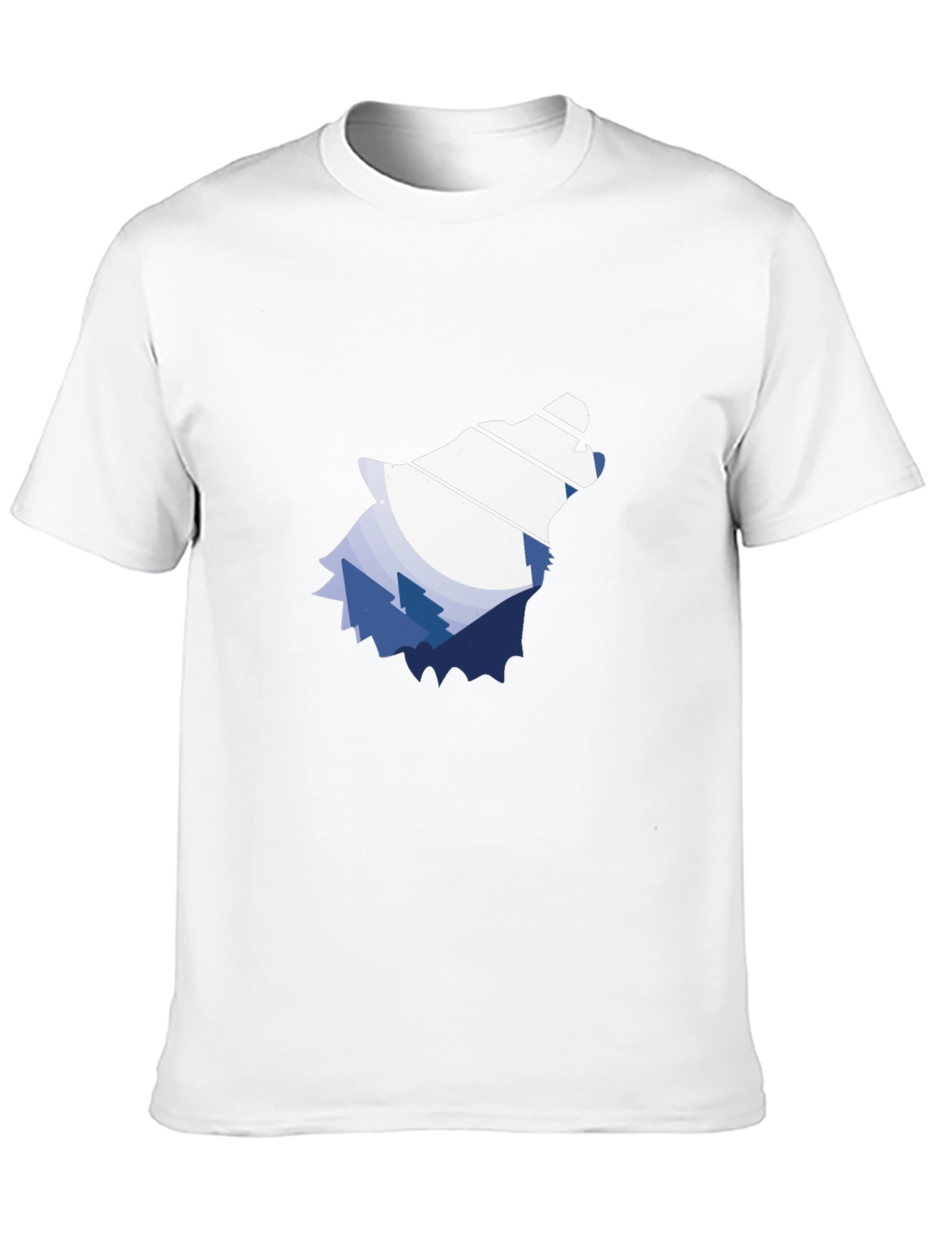 Wolf Mountain Graphic Tee - Stylish Black T-Shirt