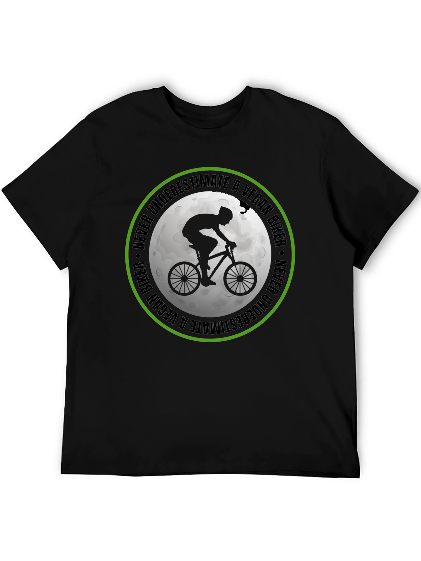 Vegan Biker T-Shirt: Never Underestimate!