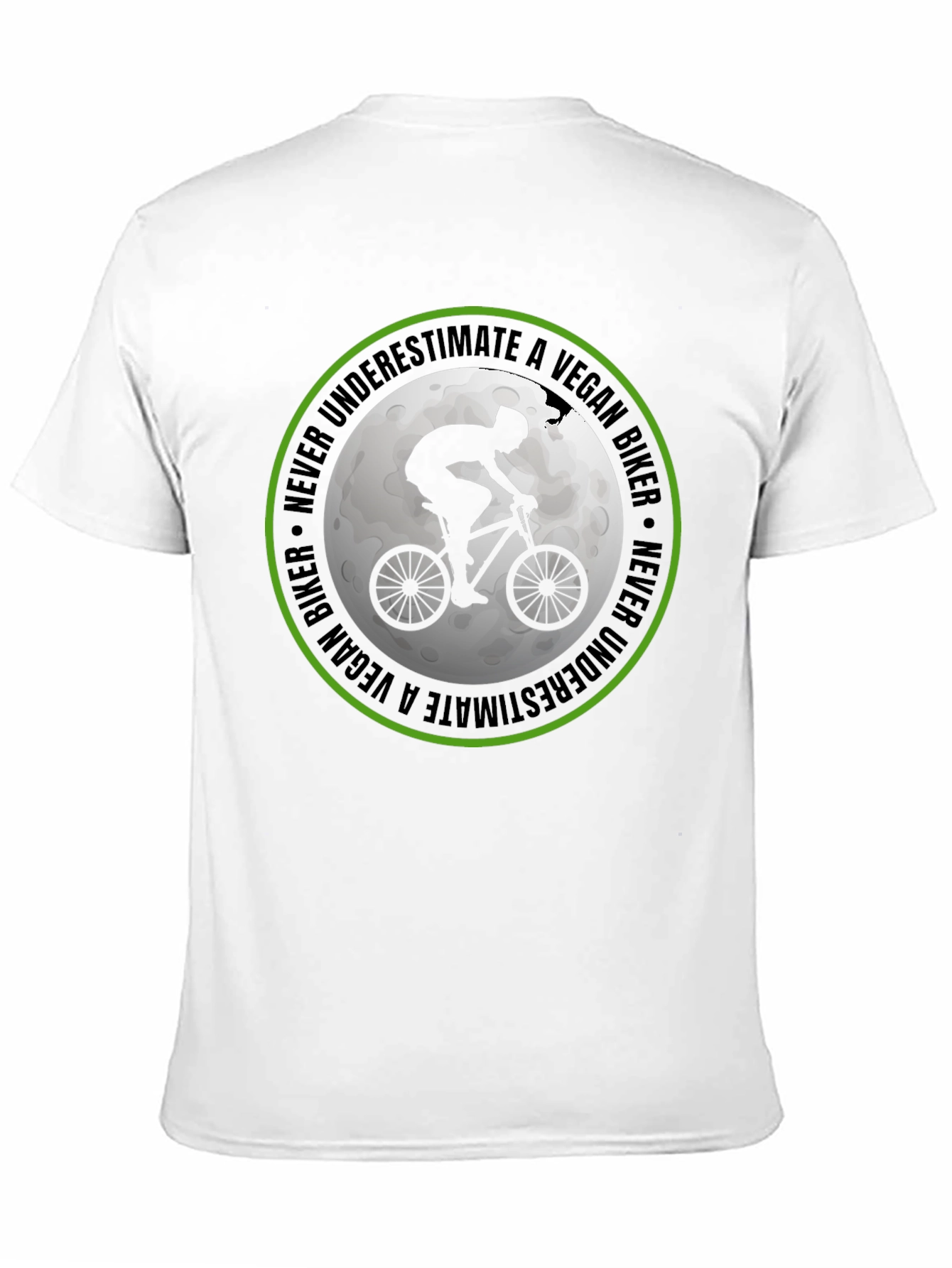 Vegan Biker T-Shirt: Never Underestimate!