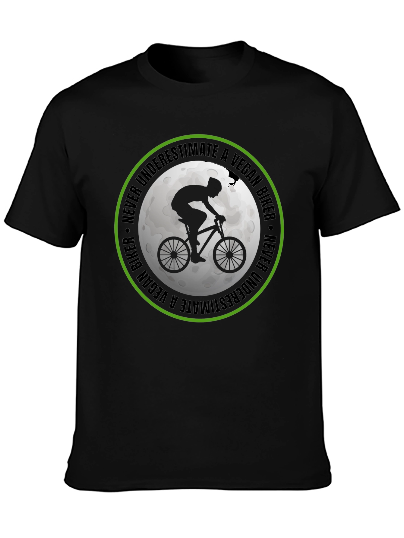 Vegan Biker T-Shirt: Never Underestimate!