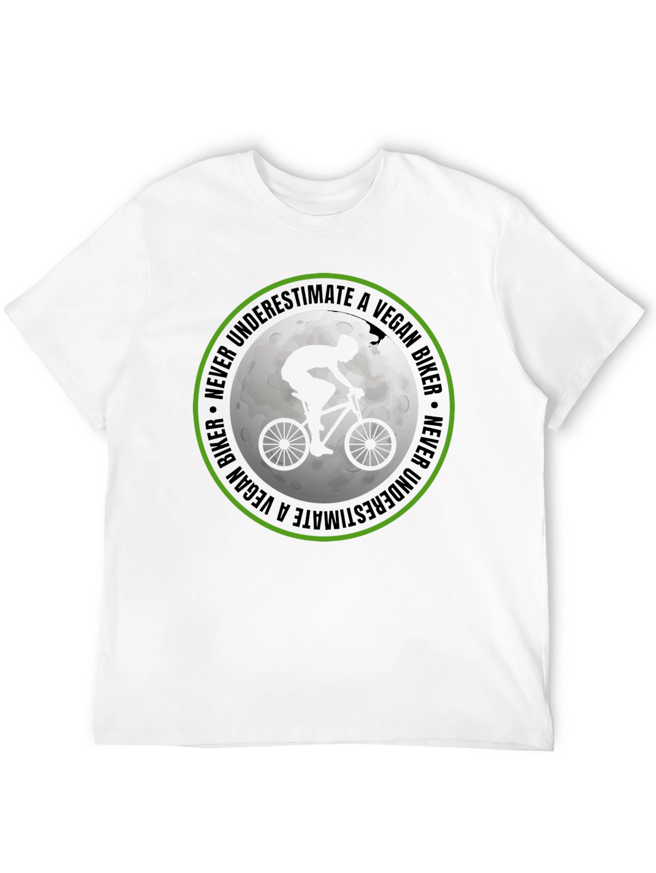 Vegan Biker T-Shirt: Never Underestimate!