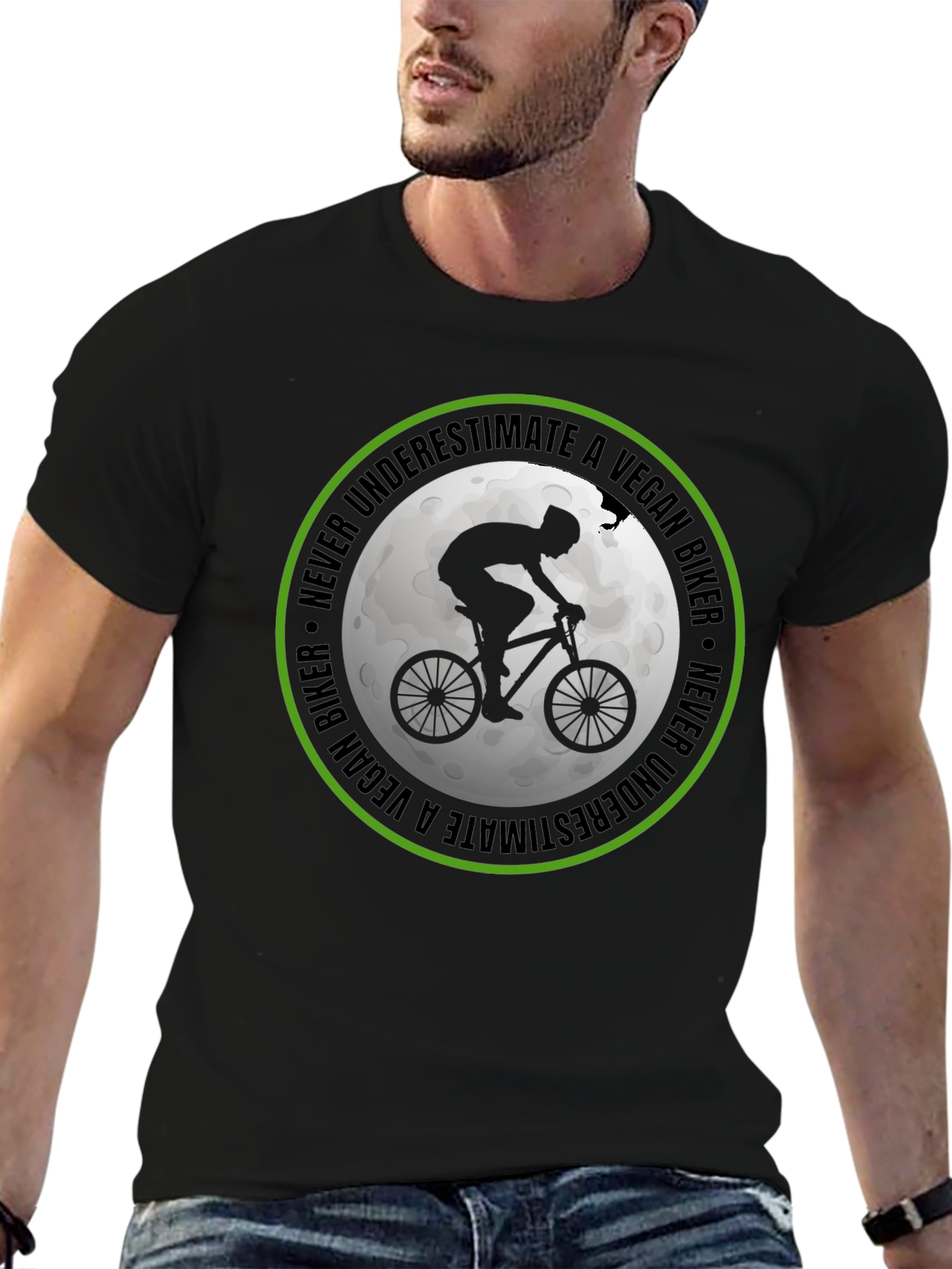 Vegan Biker T-Shirt: Never Underestimate!