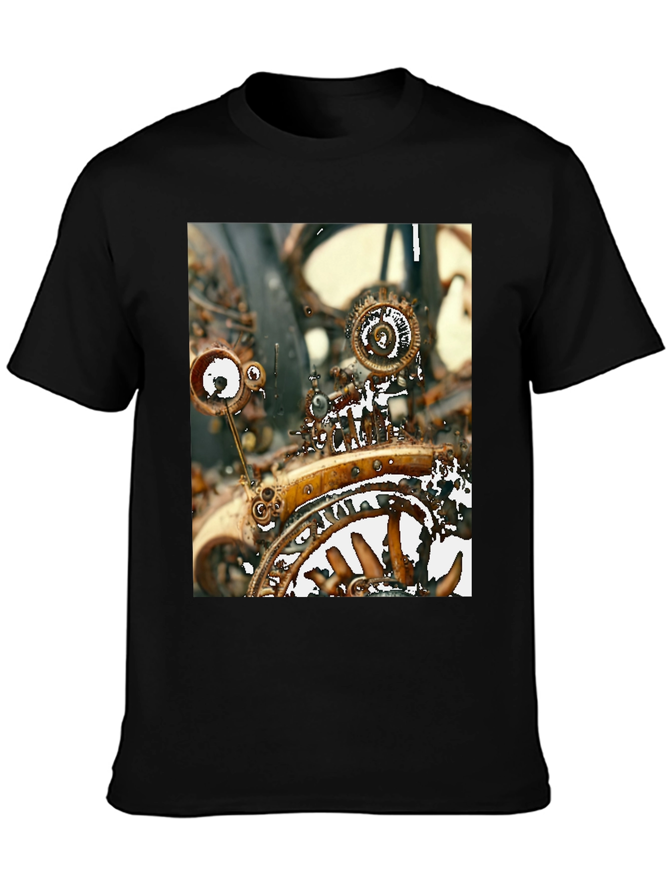 Steampunk Gear T-Shirt - Unique Graphic Tee
