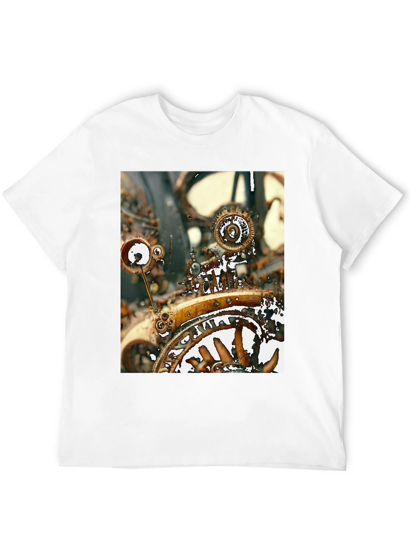 Steampunk Gear T-Shirt - Unique Graphic Tee