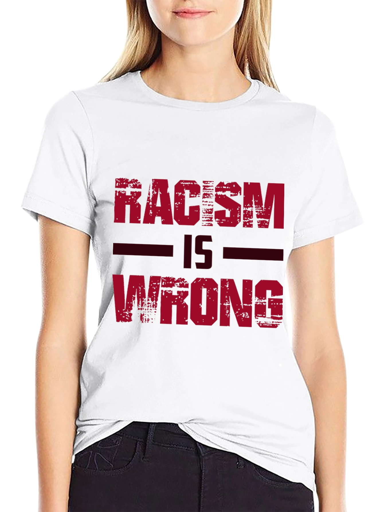 Racism Is Wrong Graphic Tee
