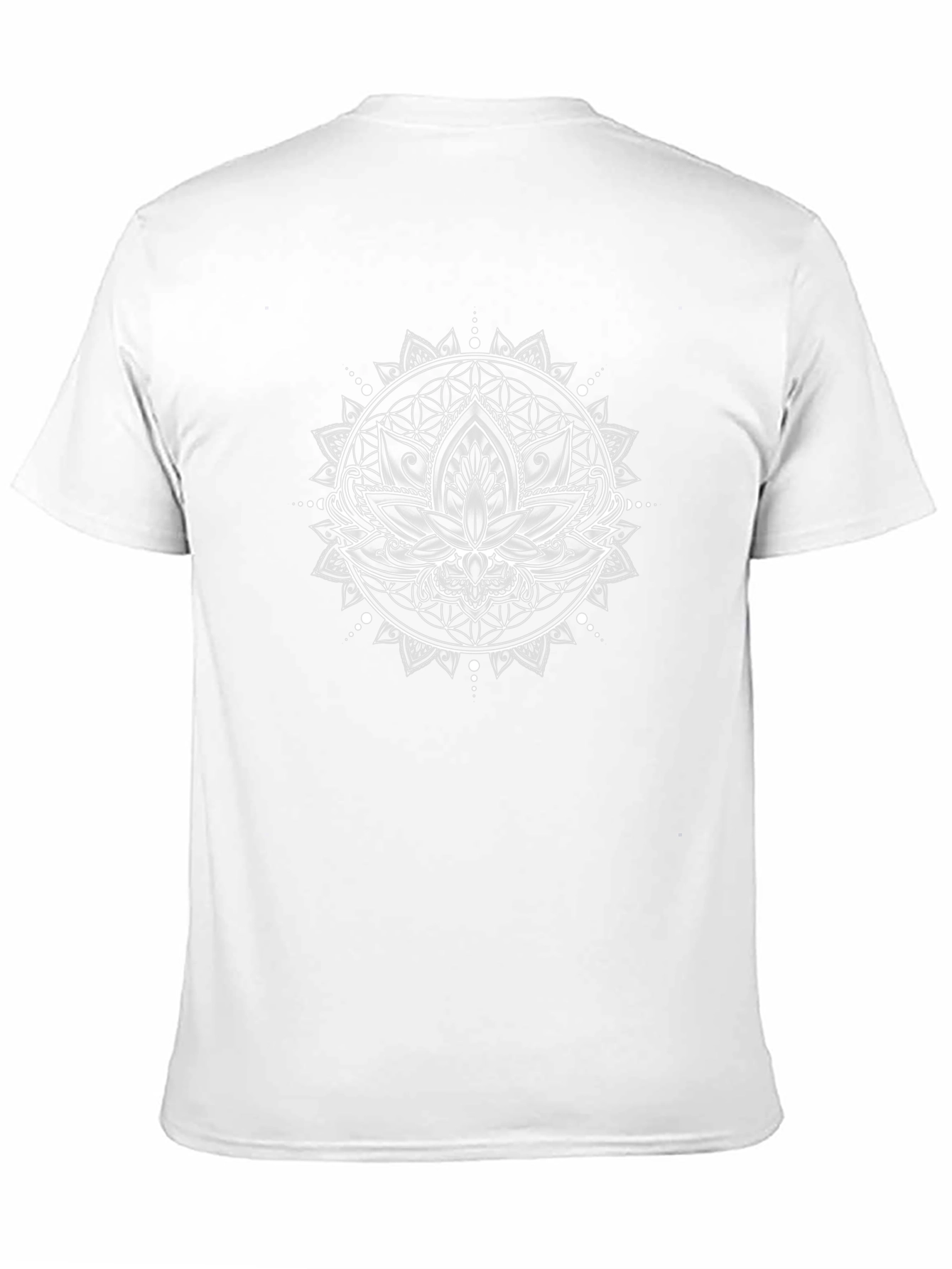 Lotus Mandala Graphic Tee - Black