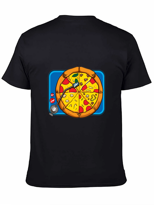 Pizza DJ Turntable T-Shirt - Unique Music Lover Tee