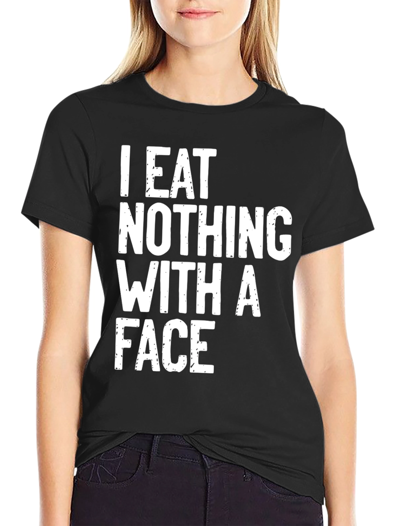 I Eat Nothing With a Face T-Shirt Vegan Vegetarian