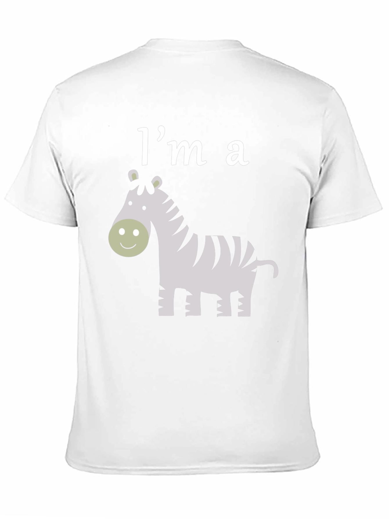 Im a Zebra Graphic T-Shirt - Black