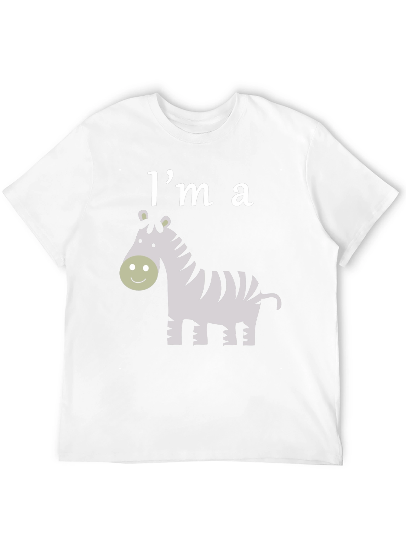 Im a Zebra Graphic T-Shirt - Black