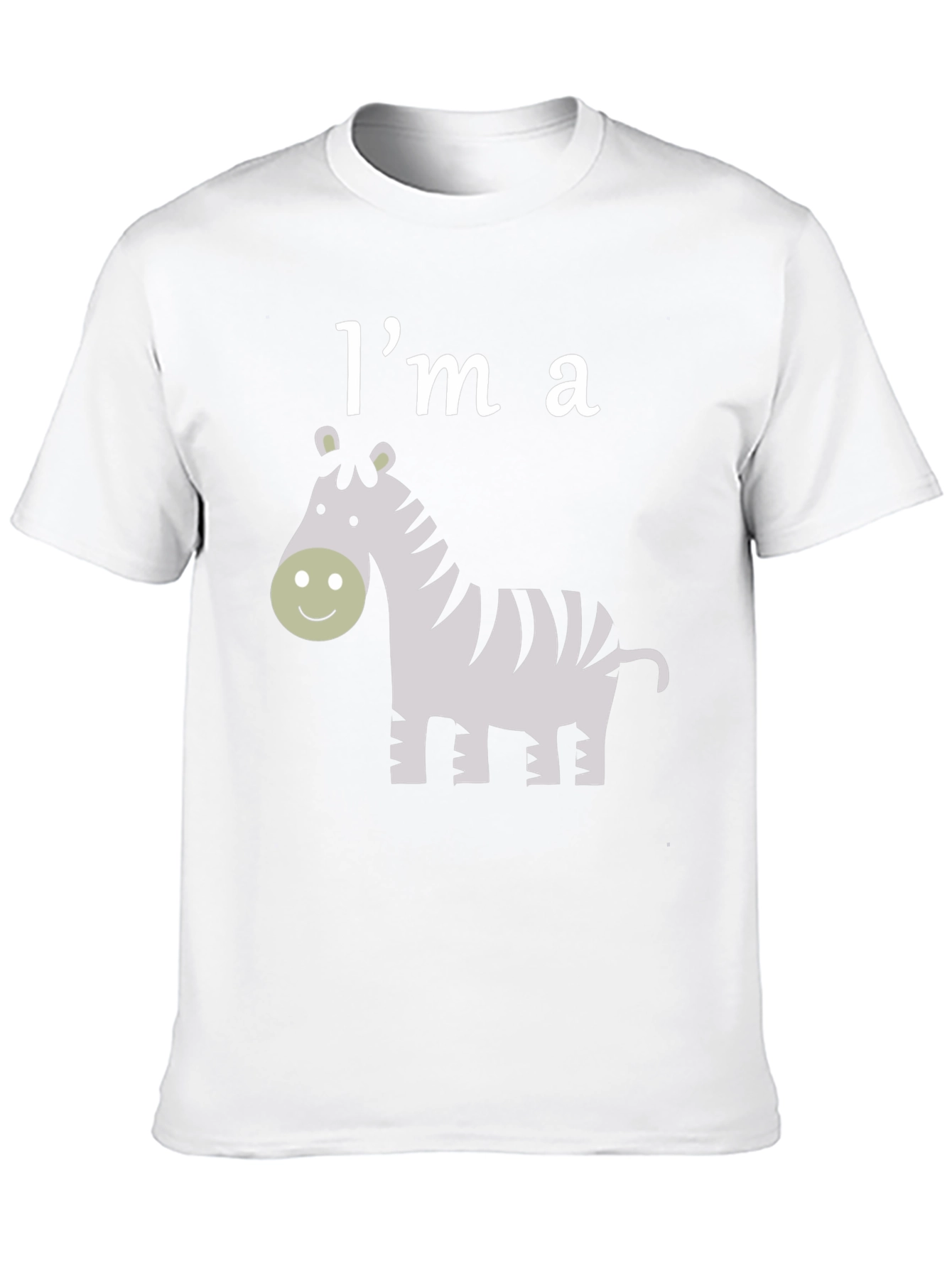 Im a Zebra Graphic T-Shirt - Black