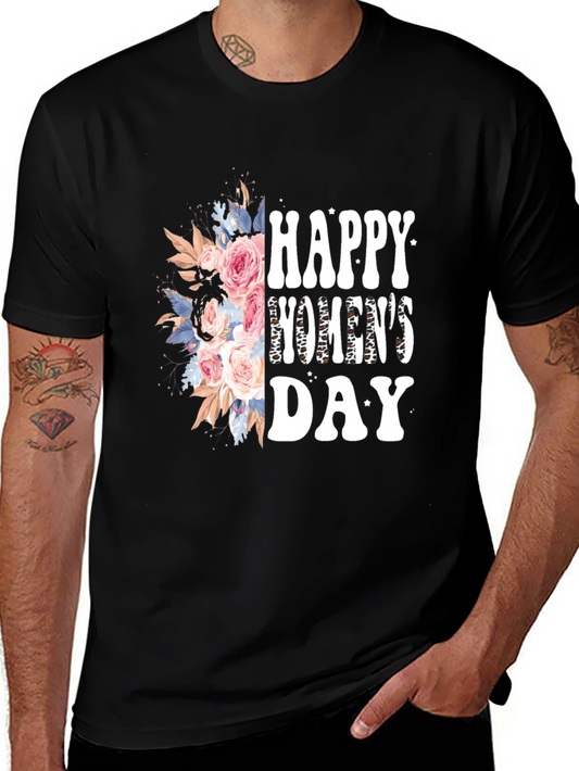 Happy Womens Day Floral Graphic Tee