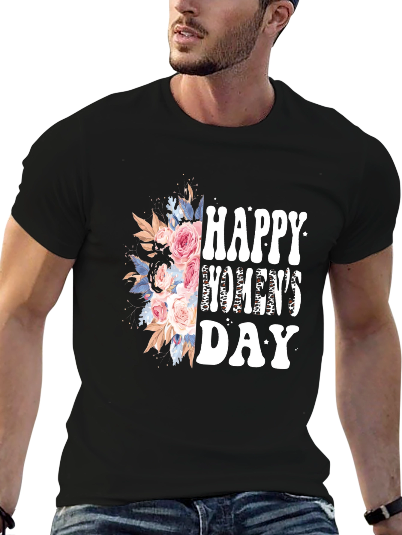 Happy Womens Day Floral Graphic Tee