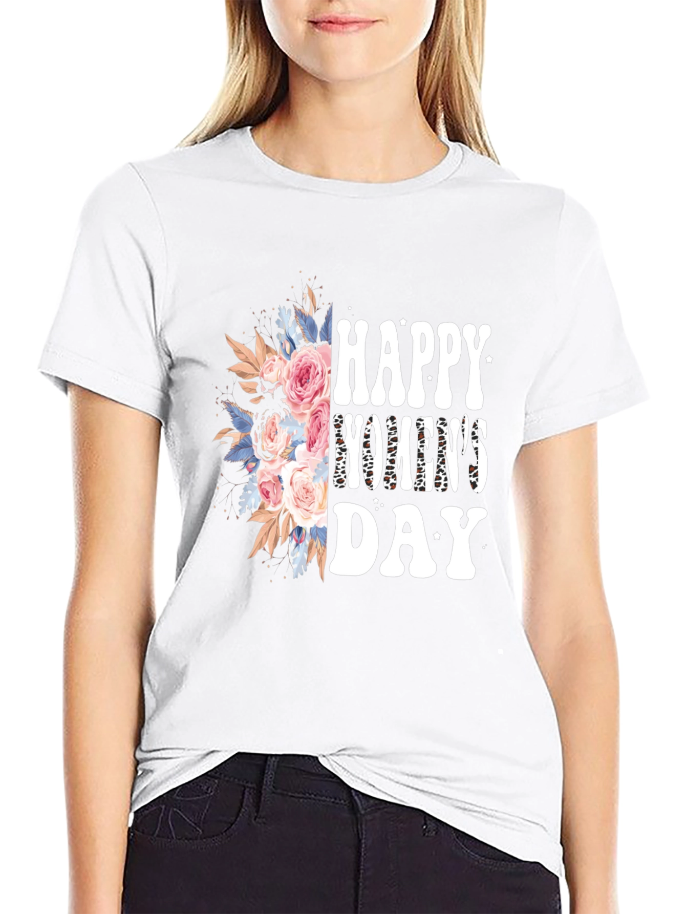 Happy Womens Day Floral Graphic Tee