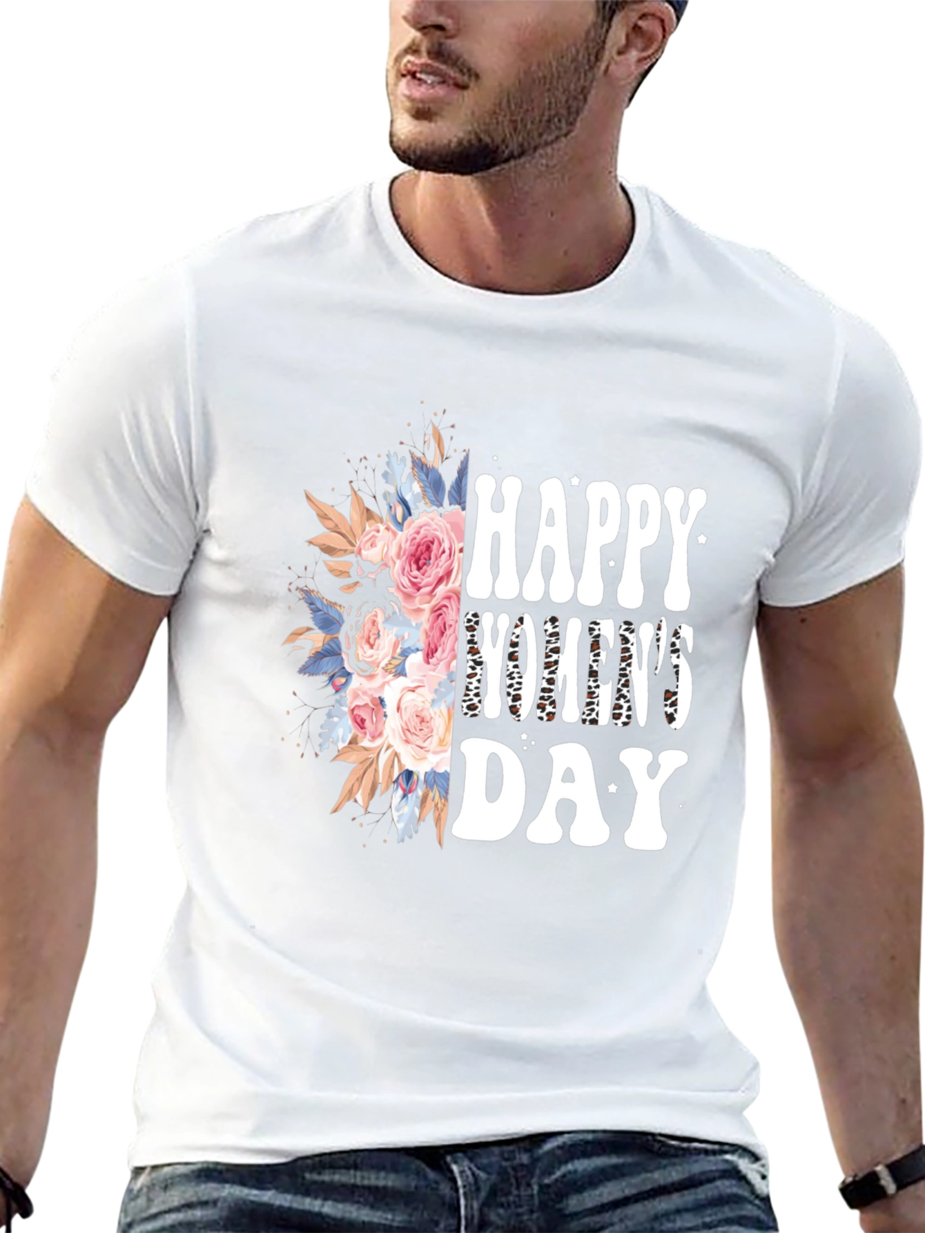 Happy Womens Day Floral Graphic Tee